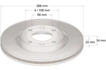 Bromsskiva, Framaxel, citroën,ds,opel,peugeot, 16 131 913 80, 16 188 904 80, 16 290 588 80, 16 478 684 80, 4246 W1, 4246 W7, 42