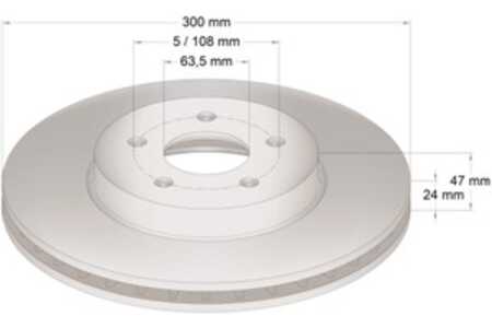 Bromsskiva, Framaxel, ford mondeo iii, mondeo sedan iii, mondeo turnier iii, 1 506 298, 1S7W1125AC, 1S7W1125B3D, 4 179 398, 4 1