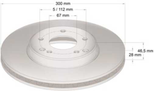 Bromsskiva, Framaxel, mercedes-benz, 203 421 05 12, 210 421 15 12, 210 421 22 12, 210 421 25 12, A203 421 05 12, A210 421 15 12