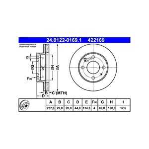 Bromsskiva, Framaxel, hyundai sonata ii, sonata iii, 51712-33001