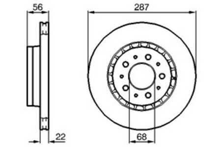 Bromsskiva, Framaxel, volvo 740, 740 kombi, 760, 760 kombi, 780, 940, 940 kombi, 960, 960 kombi, 1359908, 13599089