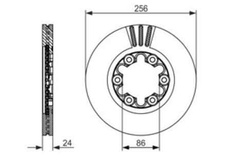 Bromsskiva, Framaxel, ford ranger, 3902826, 4883102, 6M34-1027-CA