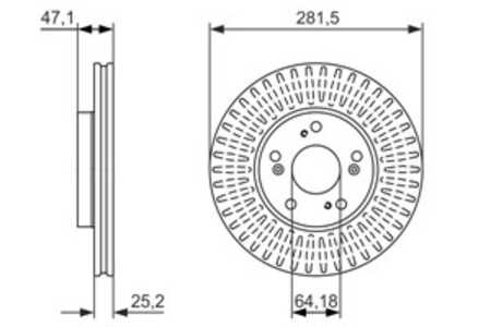 Bromsskiva, Framaxel, honda fr-v, 45251-SJH-E10