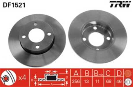 Bromsskiva, Framaxel, audi 100 c2 avant, 100 c2 sedan, 100 c3 avant, 100 c3 sedan, 80 b3 sedan, 90 b3, 431 615 301, 443 615 301