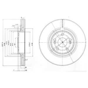 Bromsskiva, Framaxel, renault espace iv, 7701 206 831, 7701 207 378, 8200 177 023, 8200 242 317, 8200 570 677, 8201695234, 8671