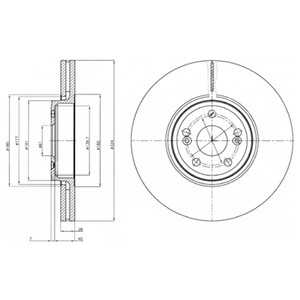 Bromsskiva, Framaxel, renault espace iv, vel satis, 7701 207 357, 7701206923, 8200 177 024, 8200 242 318, 8200 570 191, 8201695