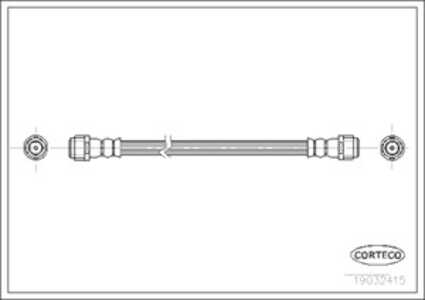 Bromsslang, Bak, Bakaxel, Fordonssida, mercedes-benz a-klass [w168], 1684280235