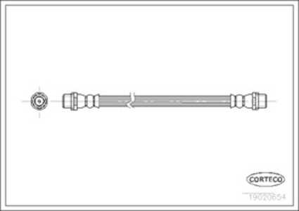 Bromsslang, Bak, Bakaxel, Fordonssida, audi 80 b4 avant, 80 b4 sedan, 8A0611775