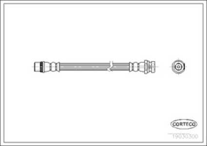 Bromsslang, Bak, Bakaxel, Fordonssida, renault, 7701050073, 8200256166