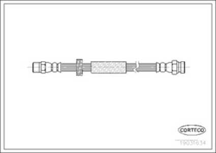 Bromsslang, Bak, Bakaxel, Fordonssida, seat alhambra, vw sharan, 7M0611775E