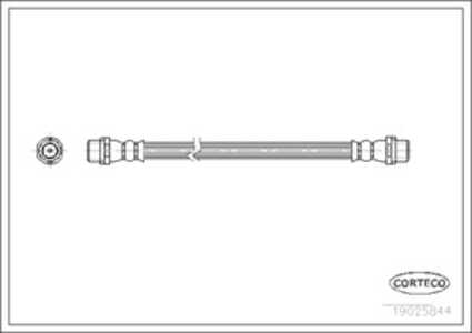 Bromsslang, Bak, Bakaxel, Fordonssida, audi 100 c4 avant, 80 b4 avant, a4 b5, a4 b5 avant, a4 b6, a6 c5 avant, 8A0611775A, 8D06