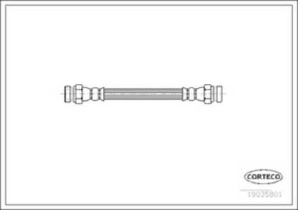 Bromsslang, Bak, Bakaxel, Framaxel, audi,seat,vw, 1H0611775, 1H0611775A