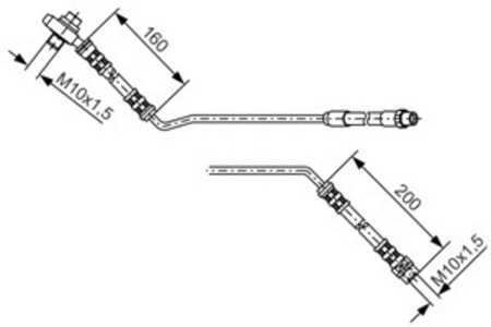 Bromsslang, Bak, Bakaxel höger, Höger, bmw x5 [e53], 34 30 1 165 766