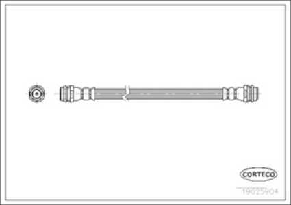 Bromsslang, Bak, Bakaxel, Tvåsidig, Fordonssida, audi,seat,skoda,vw, 1J0611775, 6Q0611775A, 6Q0611775B, 6Q061177A, 6X0611775