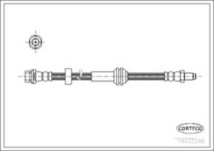 Bromsslang, Bak, Bakaxel, ford focus i, 1148270