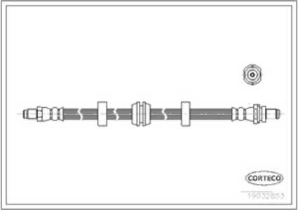 Bromsslang, Bak, Bakaxel, ford cougar, mondeo i, mondeo ii, 1025018, 1071930