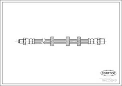 Bromsslang, Bak, Bakaxel, volvo 440, 760, 850 kombi, 960, 960 ii, 960 kombi ii, s90 i, 1359291