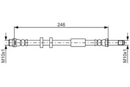 Bromsslang, Bak, Höger, Vänster, audi a8 d4, 4H0 611 775 A, 4H0 611 775 B