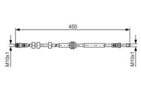 Bromsslang, Bak, audi a4 allroad b8, 8K0 611 775 G