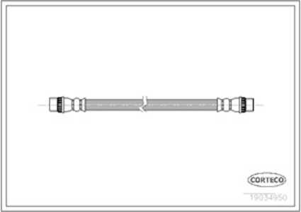 Bromsslang, Bak, citroën c3 iii, c3 picasso, c-elysee, peugeot 2008 i, 207, 207 cc, 207 sw, 208 i, 301