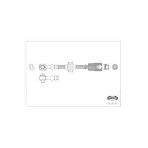 Bromsslang, Bakaxel, Bakaxel höger, Bakaxel vänster, framaxel vänster, buick,chevrolet,mini,opel,vauxhall, 562517, 95083146