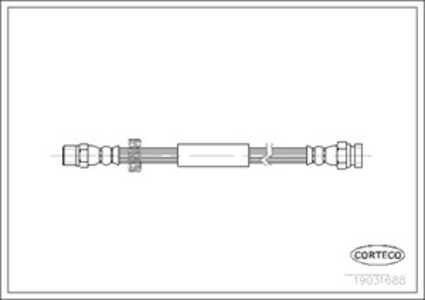 Bromsslang, Bakaxel, Fordonssida, ford galaxy i, 7335770, 95VW2282AD