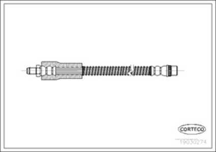 Bromsslang, Bakaxel, Fordonssida, nissan,opel,renault,vauxhall, 4418185, 4500133, 4620400QAA, 7700302387, 7700309823, 820066776