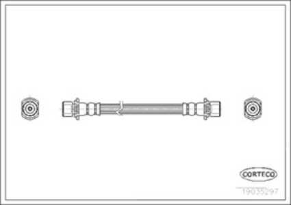 Bromsslang, Bakaxel, Fordonssida, toyota avensis verso, previa i, 90947-02C80