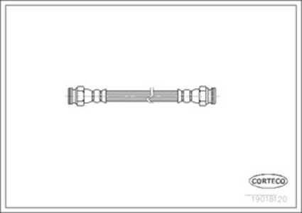 Bromsslang, Bakaxel, Fordonssida, citroën ax, fiat uno, 5944002, 7563852, 95599101