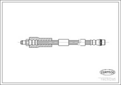 Bromsslang, Bakaxel, Framaxel, citroën c4 i, c4 coupé, c4 sedan i, peugeot 307, 307 break, 307 cc, 307 sw, 4806A0