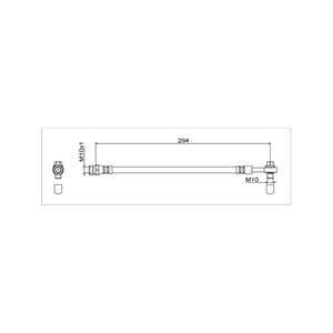 Bromsslang, Bakaxel höger, Bakaxel vänster, audi a4 b9, a4 b9 avant, a5, a5 cabriolet, a5 sportback, 8W0 611 775 C, 8W0611775C