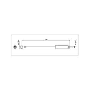 Bromsslang, Bakaxel höger, Bakaxel vänster, mercedes-benz slc [r172], slk [r172], 172 428 00 35, 1724280035, A 172 428 00 35, A