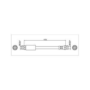 Bromsslang, Bakaxel höger, Bakaxel vänster, audi,seat,skoda,vw, 2Q0 611 775, 2Q0611775