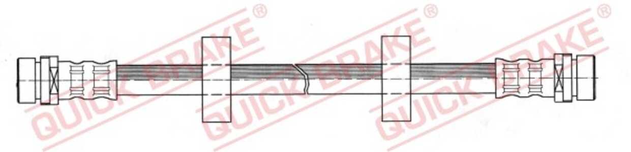 Bromsslang, Bakaxel höger, Bakaxel vänster, ford mondeo i, mondeo sedan i, 6758585, 93BB2282AA