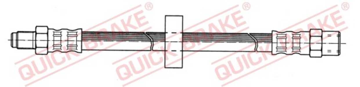 Bromsslang, Bakaxel höger, Bakaxel vänster, audi a8 d2, 4D0611775A, 4D0611775B