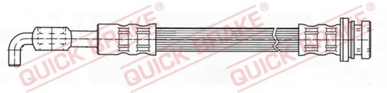 Bromsslang, Bakaxel höger, Bakaxel vänster, opel frontera b, vauxhall frontera mk ii, 00562378, 562378, 97124878