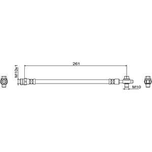 Bromsslang, Bakaxel höger, Bakaxel vänster, seat,skoda,vw, 5Q0 611 775 E, 5Q0 611 775 L, 5Q0611775E, 5Q0611775L