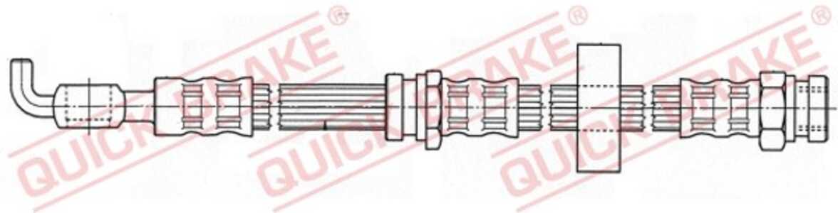 Bromsslang, Bakaxel höger, Bakaxel vänster, mazda mx-3, EA0143980, EA0143980A