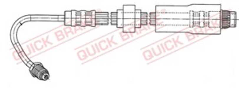 Bromsslang, Bakaxel höger, renault kangoo, kangoo express, 8200062202