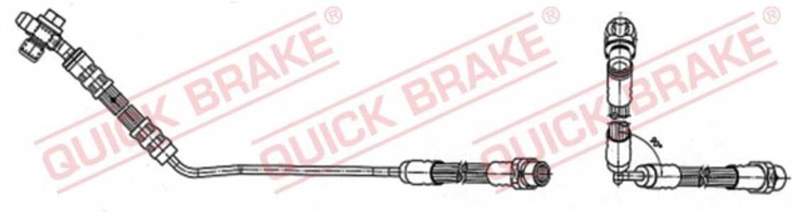 Bromsslang, Bakaxel höger, bmw x5 [e53], 34301165766