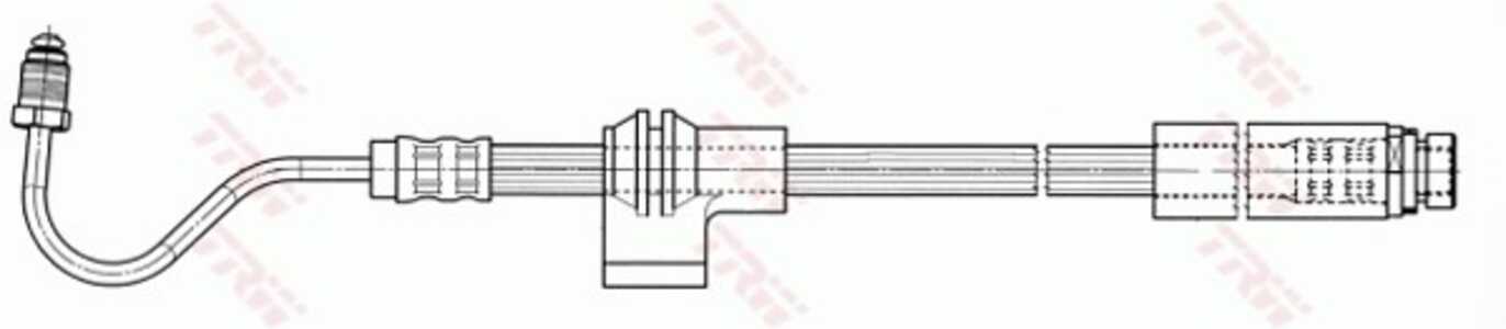 Bromsslang, Bakaxel, Höger, ford fiesta v, 1333957, 4N11-2282-BA