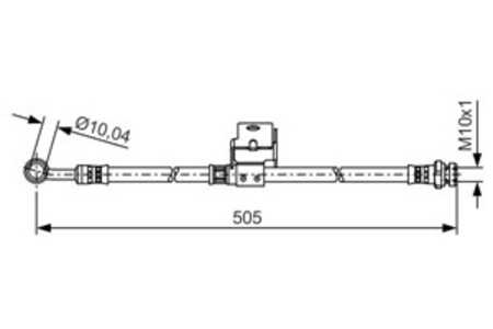 Bromsslang, Bakaxel höger, hyundai accent iii, accent sedan iii, kia rio ii, rio sedan ii, 58738 1G300