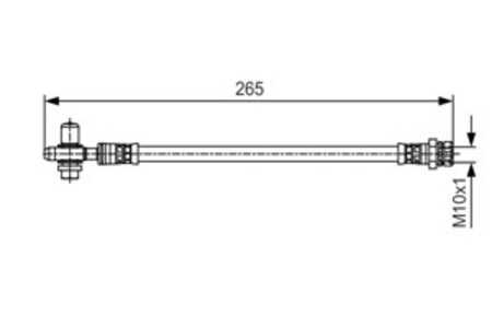 Bromsslang, Bakaxel höger, audi,seat,skoda,vw, 1K0 611 776, 561 611 776, 5C0 611 776, 5C0611776