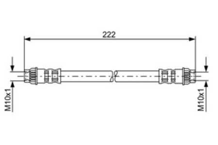 Bromsslang, Bakaxel, Inre, Bakaxel höger, Bakaxel vänster, nissan,opel,peugeot,renault,vauxhall, 4418563, 46213 00Q0D, 46213 00