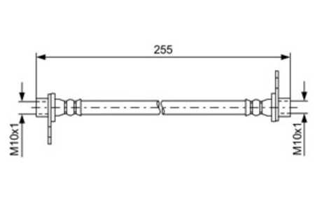 Bromsslang, Bakaxel, Inre, Höger, mitsubishi asx, asx van, lancer viii, lancer sportback viii, outlander ii, 4650B626