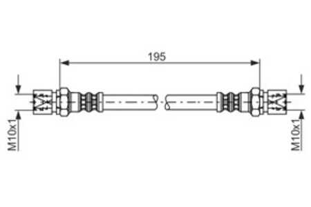 Bromsslang, Bakaxel, Inre, Ytter, chevrolet,daewoo,opel,saab,vauxhall, 45 65 719, 5 62 094, 5 62 346, 90 235 999, 90 445 758, 9