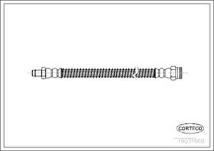 Bromsslang, Bakaxel, På hjulsidan, peugeot 306, 306 cabriolet, 306 halvkombi, 480669