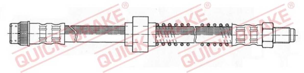 Bromsslang, Bakaxel vänster, framaxel höger, framaxel vänster, nissan kubistar skåp, renault kangoo, kangoo express, 4620100Q0E