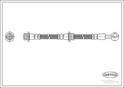 Bromsslang, Bakaxel vänster, Vänster, nissan primera, primera traveller, 462102F206, 462108F801