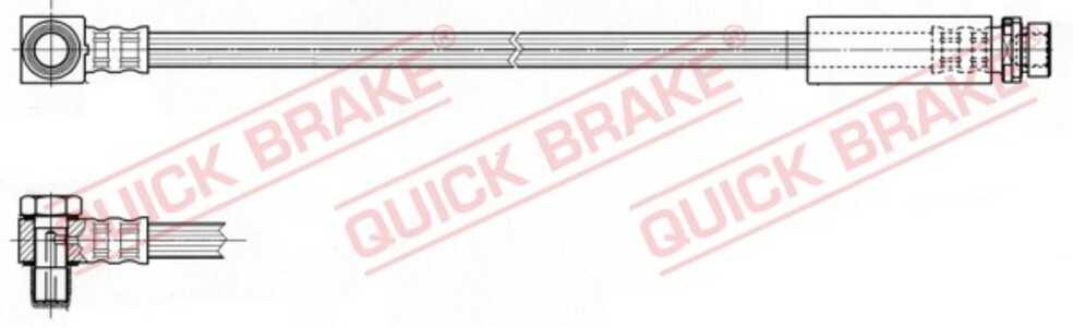 Bromsslang, Bakaxel vänster, ford mondeo turnier ii, 1051093, 1071941, 97BG2C339AA, 97BG2C339AB